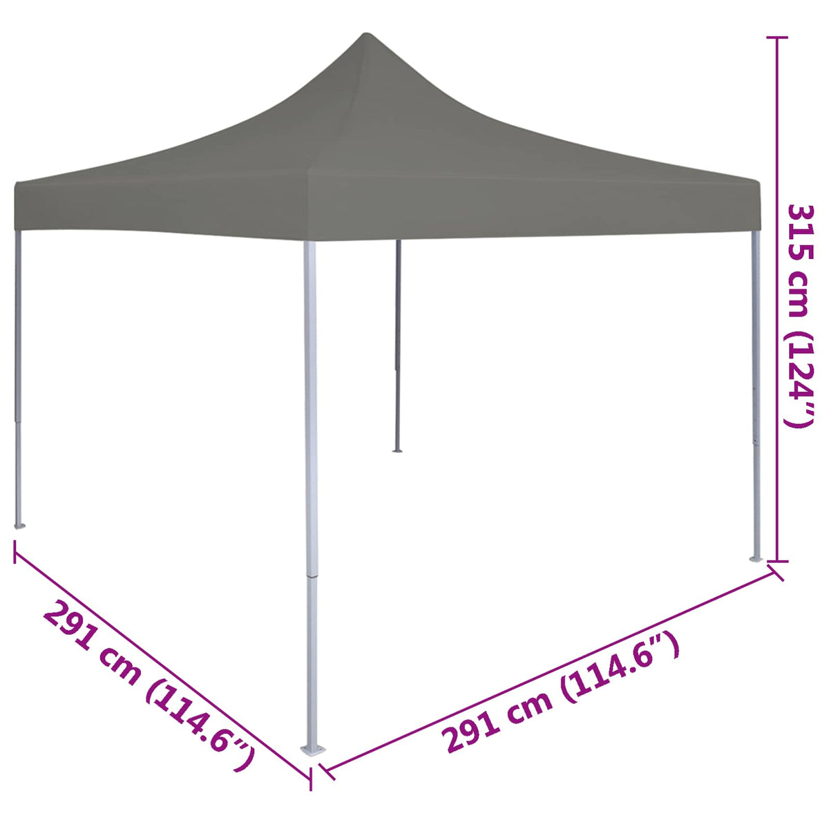 Balles Telts 291 X 291 X 315 Cm Oksforda Audums