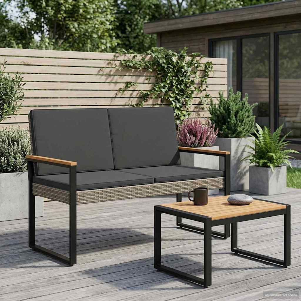 Āra Sols 2 -Seater 107 X 61 X 80 Cm Poliratāns Taisnstūra