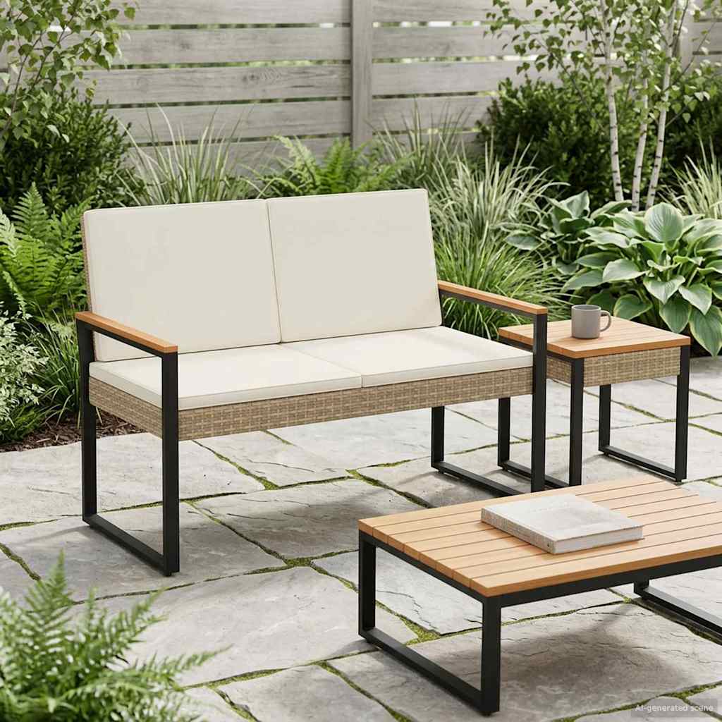 Āra Sols 2 -Seater 107 X 61 X 80 Cm Poliratāns Taisnstūra