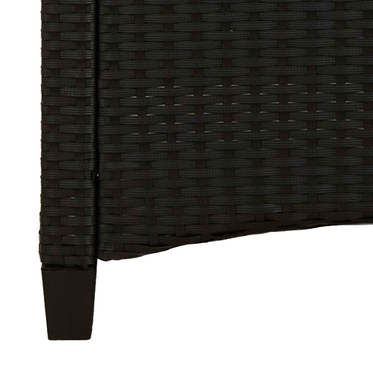 Dārza Sols Ar Spilvenu Melns Un Krēmkrāsa 105 X 60 X 112 Cm