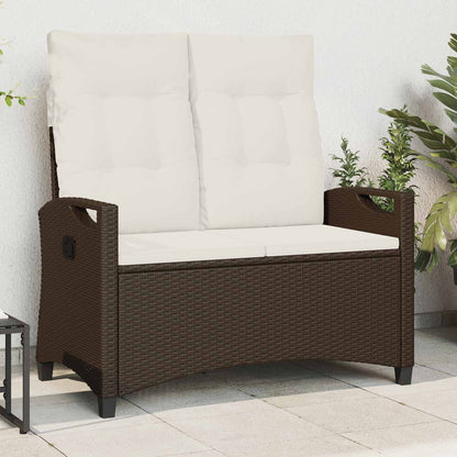 Dārza Sols Ar Spilvenu Melns Un Krēmkrāsa 105 X 60 X 112 Cm