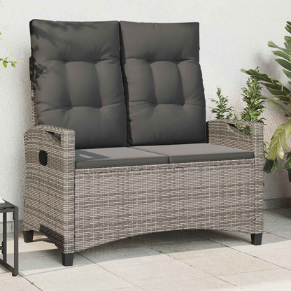 Dārza Sols Ar Spilvenu Melns Un Krēmkrāsa 105 X 60 X 112 Cm