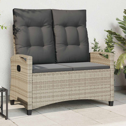 Dārza Sols Ar Spilvenu Melns Un Krēmkrāsa 105 X 60 X 112 Cm