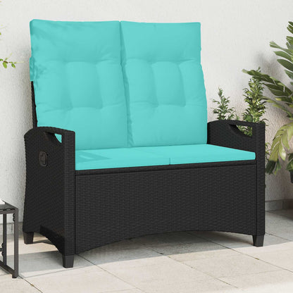 Dārza Sols Ar Spilvenu Melns Un Krēmkrāsa 105 X 60 X 112 Cm