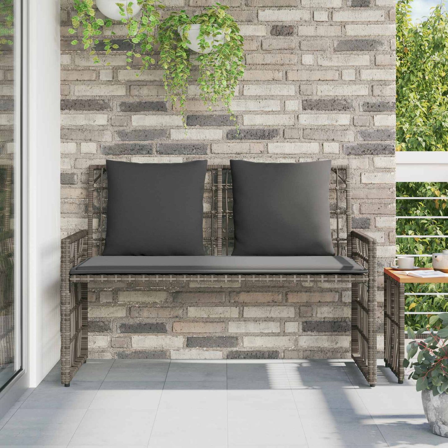 Āra Sols 2 -Seater 116 X 55 X 82 Cm Tērauds Un Poli Ratan
