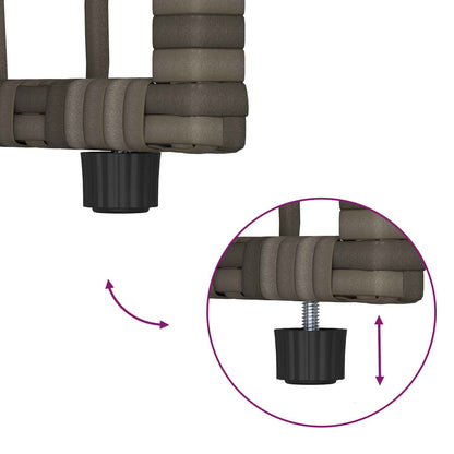 Āra Sols 2 -Seater 116 X 55 X 82 Cm Tērauds Un Poli Ratan