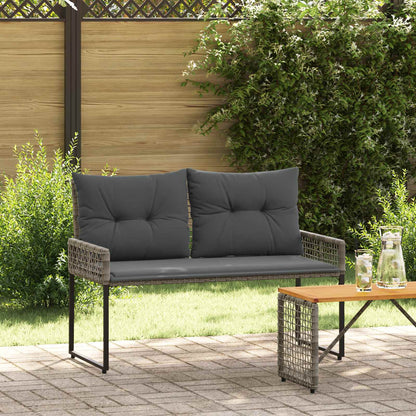 Āra Sols Ar Spilvenu Melns Un Krēmkrāsas Balts 118 X 55 X 82 Cm