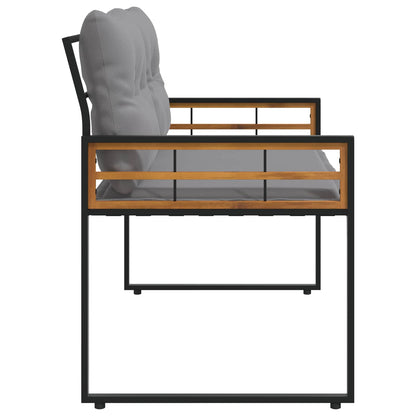 Koka Lādes Sols 114 X 55 X 77 Cm Gaiši Pelēks Taisnstūra