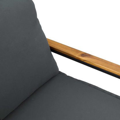 Sols Pelēks Un Tumši Pelēks 115 X 65 X 72 Cm Rotangpalma
