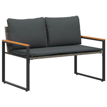 Sols Pelēks Un Tumši Pelēks 115 X 65 X 72 Cm Rotangpalma