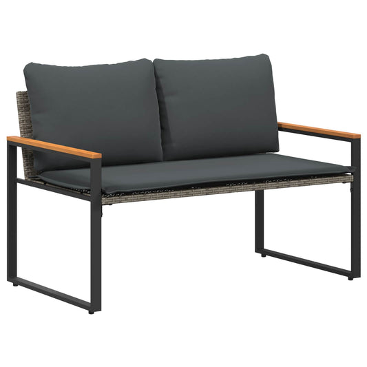 Sols Pelēks Un Tumši Pelēks 115 X 65 X 72 Cm Rotangpalma