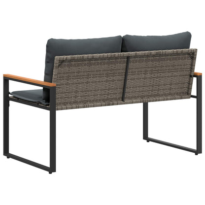 Sols Pelēks Un Tumši Pelēks 115 X 65 X 72 Cm Rotangpalma