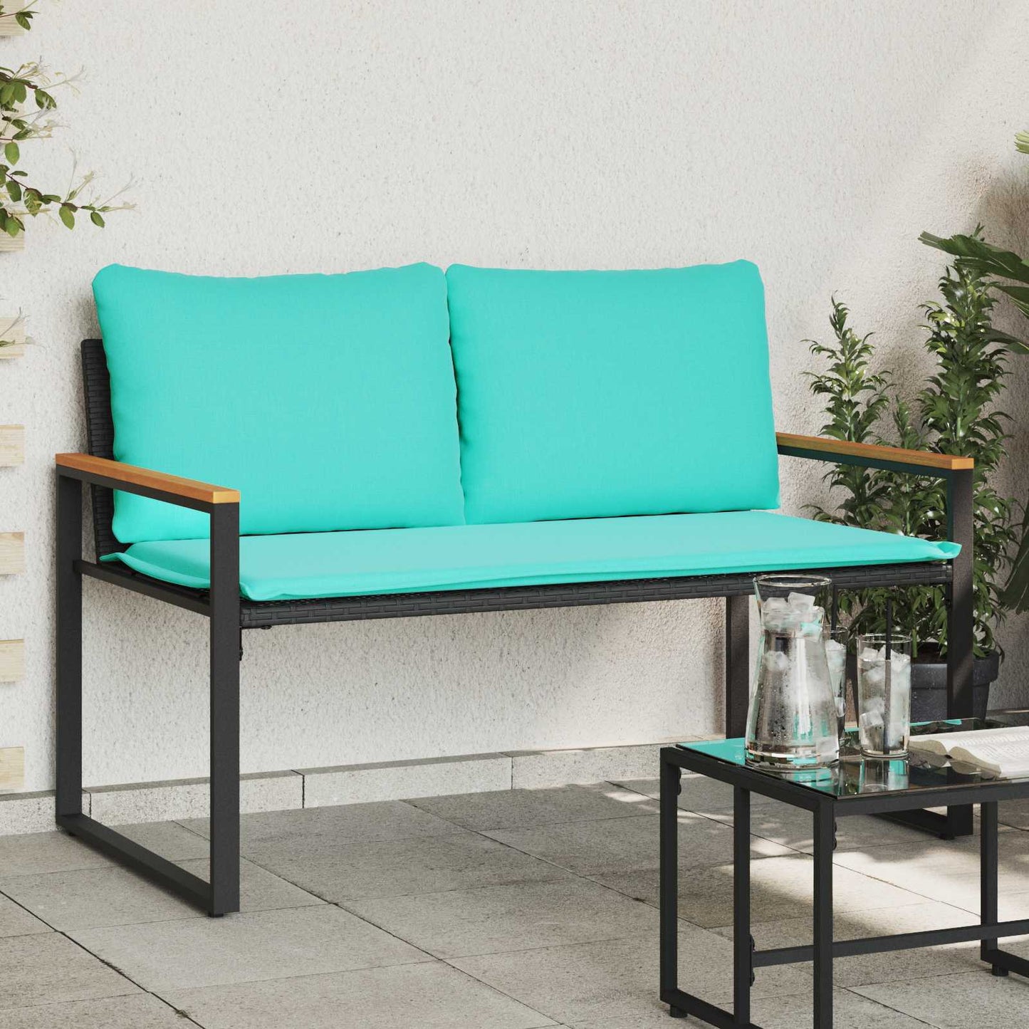 Sols Pelēks Un Tumši Pelēks 115 X 65 X 72 Cm Rotangpalma