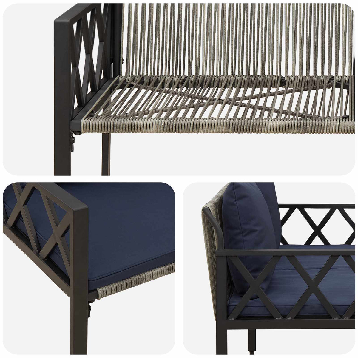 Āra Soli 2 -Seater 116 X 56 X 75 Cm Poliratāns