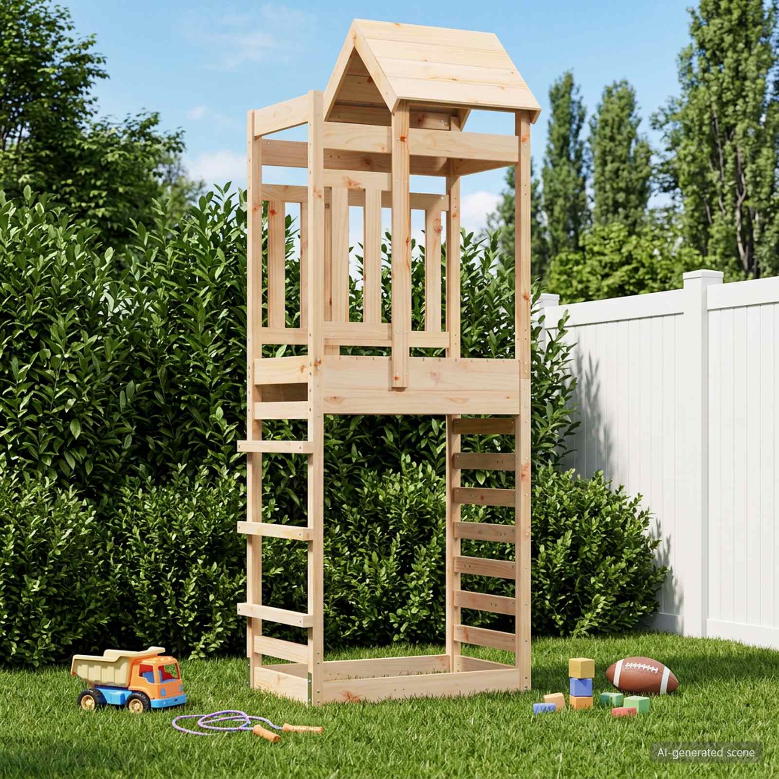 Spēļu Tornis Brūna 52,5 X 85 X 238 Cm Cieta Impregnēta Koksne