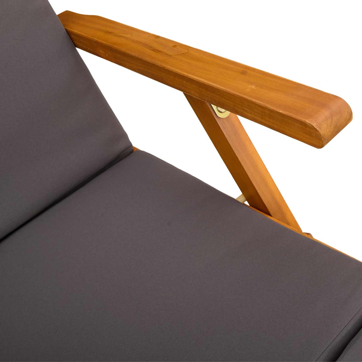 Atpūtas Un Salokāms Saulessargs 2 Gab. Cietā Akācijas Koks