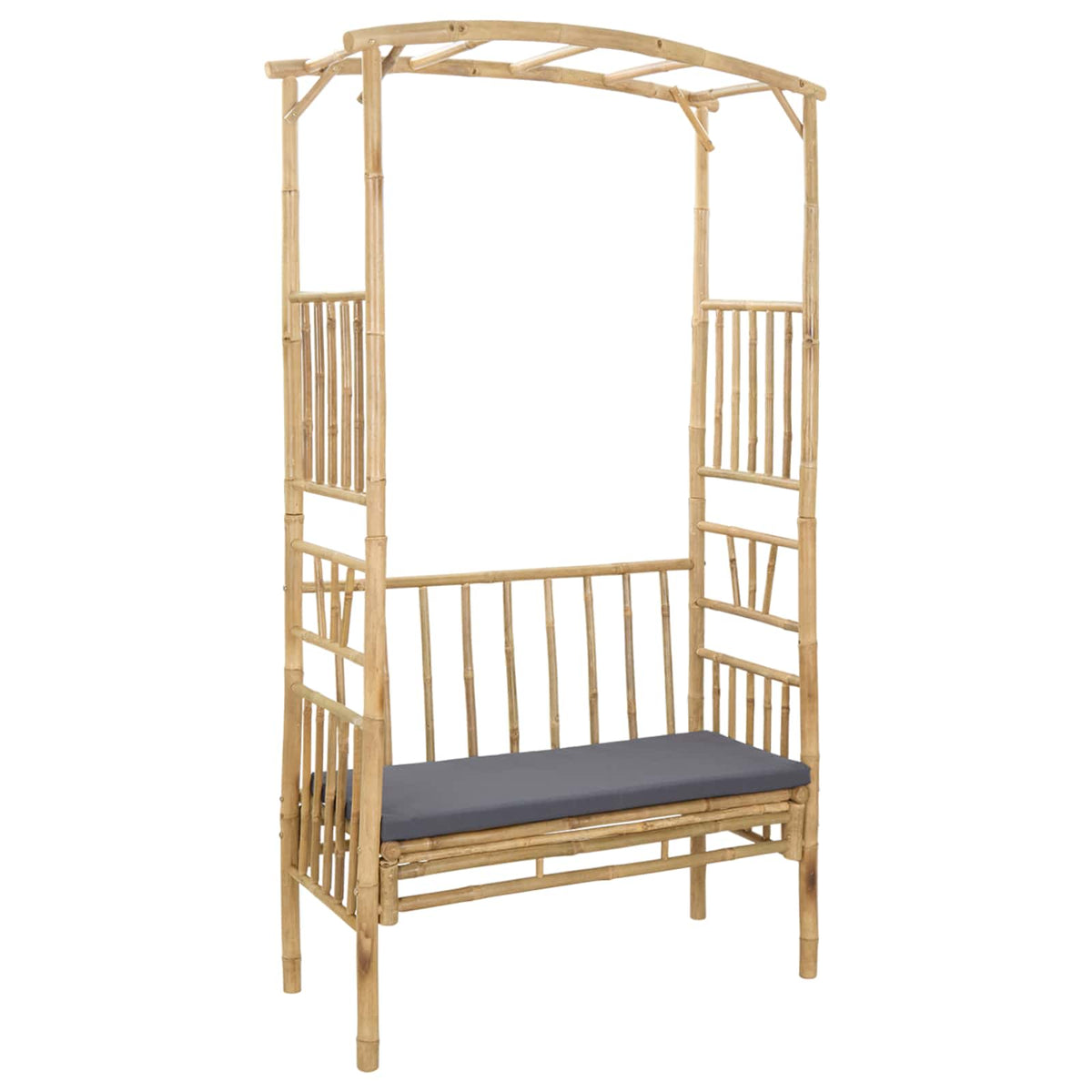 Dārza Arka Ar Soliņu 115 X 50 X 205 Cm Bambuss