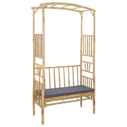 Dārza Arka Ar Soliņu 115 X 50 X 205 Cm Bambuss
