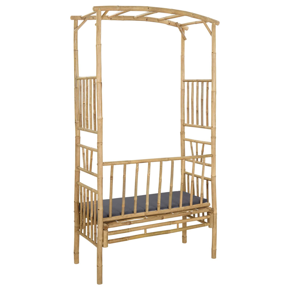 Dārza Arka Ar Soliņu 115 X 50 X 205 Cm Bambuss