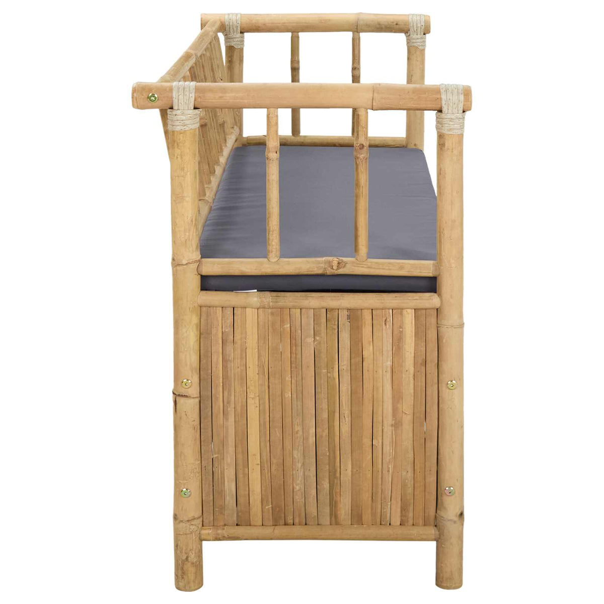 Dārza Krātuves Sols 110 X 47 X 80 Cm Bambuss Dabiska Taisnstūra