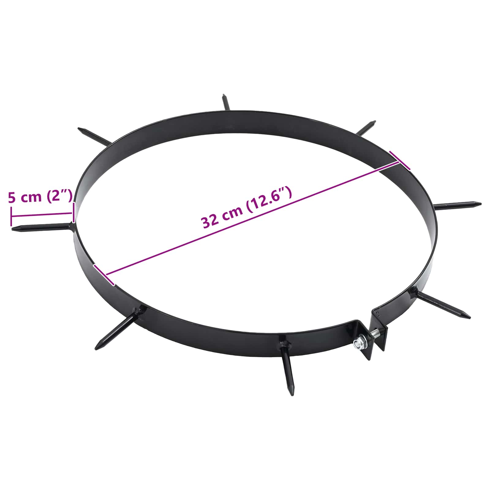 Zāliena Aeratora Skava Ar Nagiem 5 Gab. Ø 320 Mm Tērauds