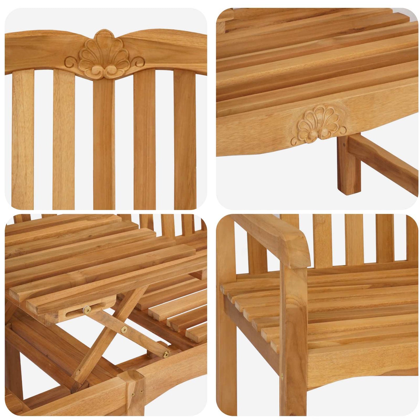 Ar Rokām Grebts Gliemežvāku Soliņš 155 X 60 X 94 Cm