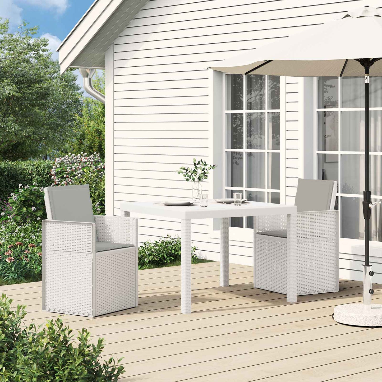 Dārza Ēdamkrēsli 2 Gab. Antracīta Pp