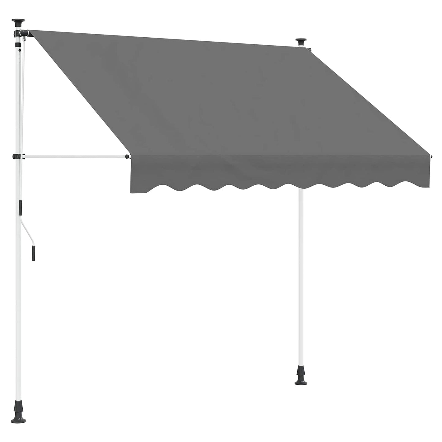Izvelkama Markīze, 350X150 Cm, Antracītpelēka, Audums, Tērauds