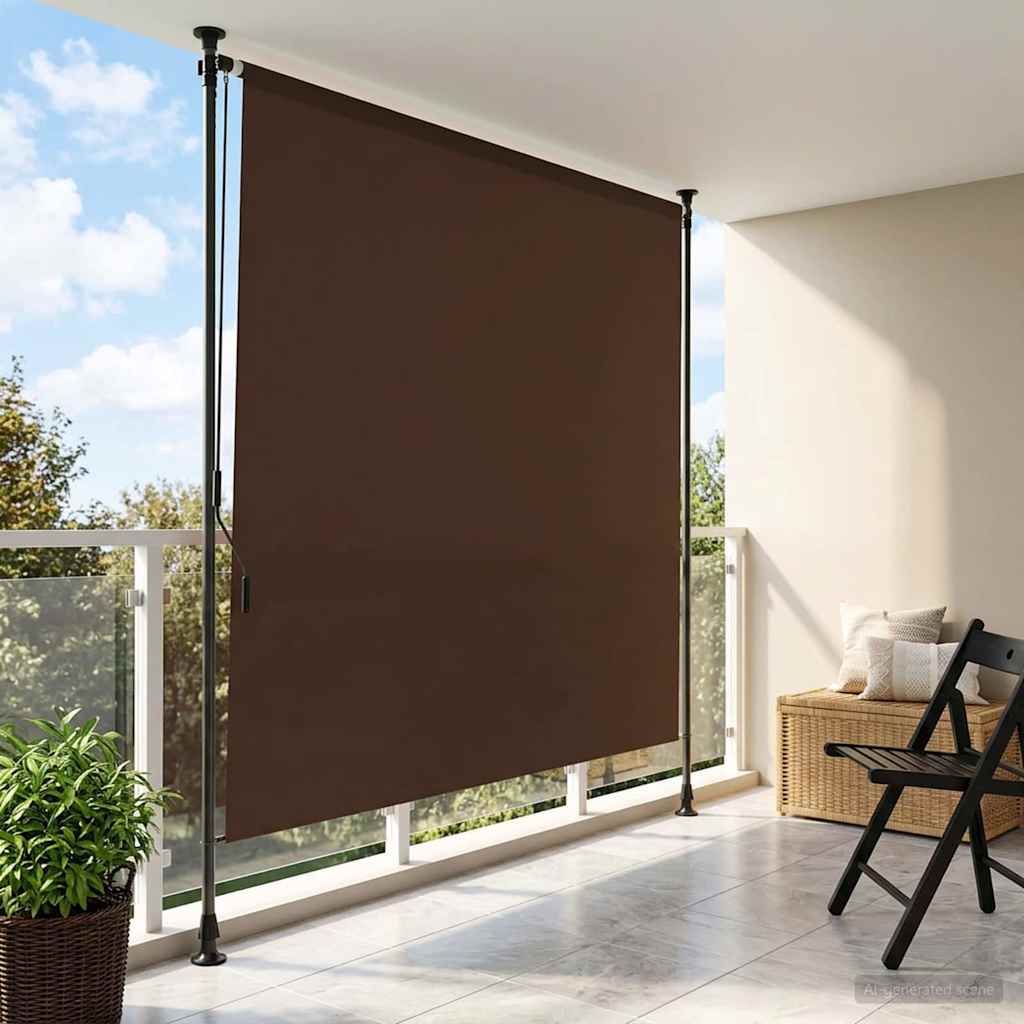 Āra Ruļļu Žalūzija, 100X270Cm, , Balta, Audums, Tērauds