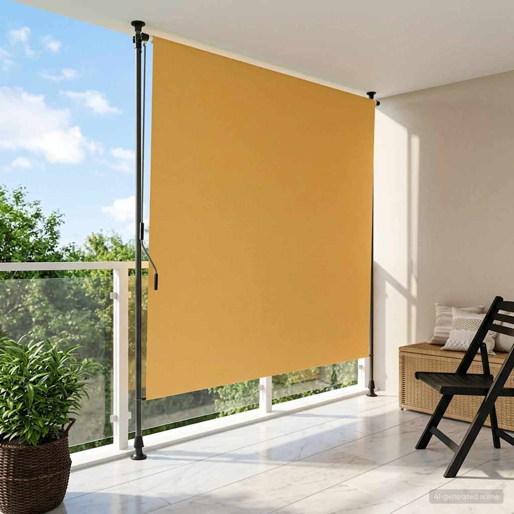 Āra Ruļļu Žalūzija, 100X270Cm, , Balta, Audums, Tērauds
