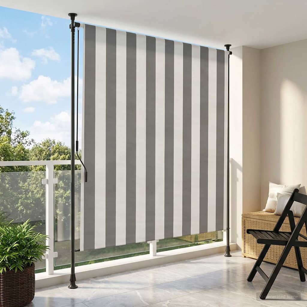 Āra Ruļļu Žalūzija, 100X270Cm, , Balta, Audums, Tērauds