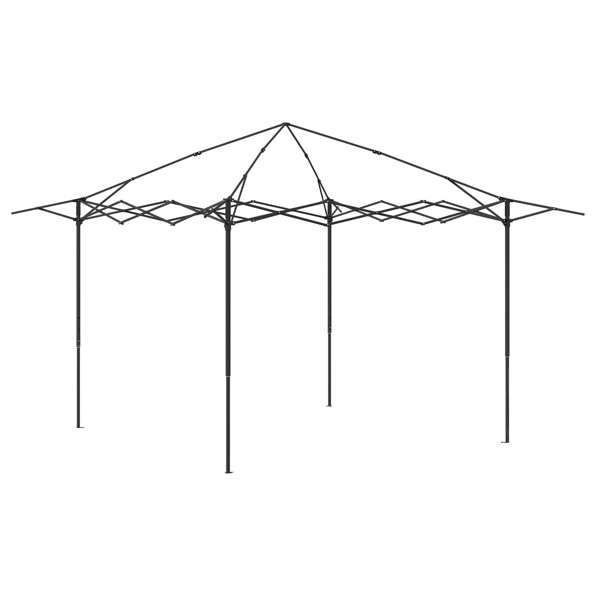 Paviljons 2,6 X 2,6 M Krēmkrāsas Un Antracīta