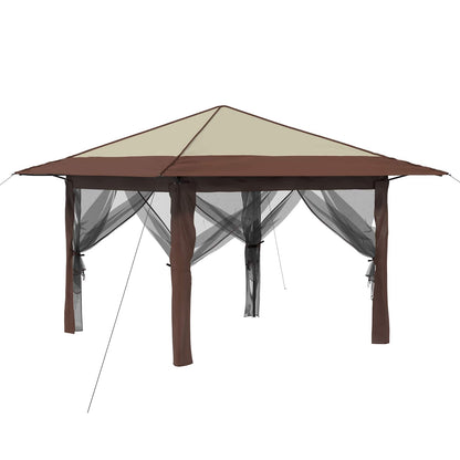 Paviljons Krēmkrāsas Un Brūna