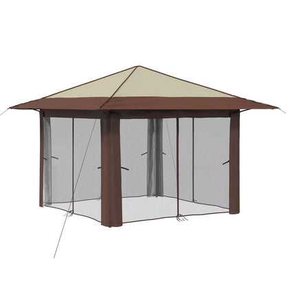 Paviljons Krēmkrāsas Un Brūna