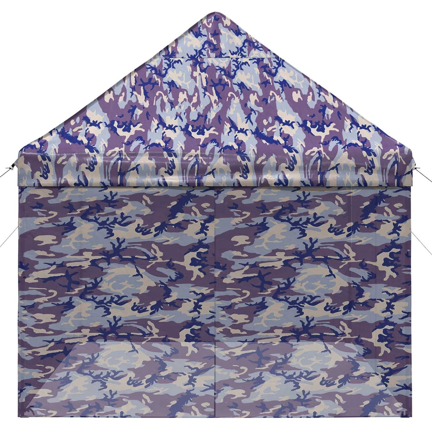 Pop-Up Paviljons Ar 4 Sienām 2,95 X 4,1 M Zila Kamuflāža
