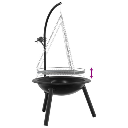 Uguns Aka Ar Regulējamu Grila Resti ⌀55,5 X 107,5 Cm Tērauds