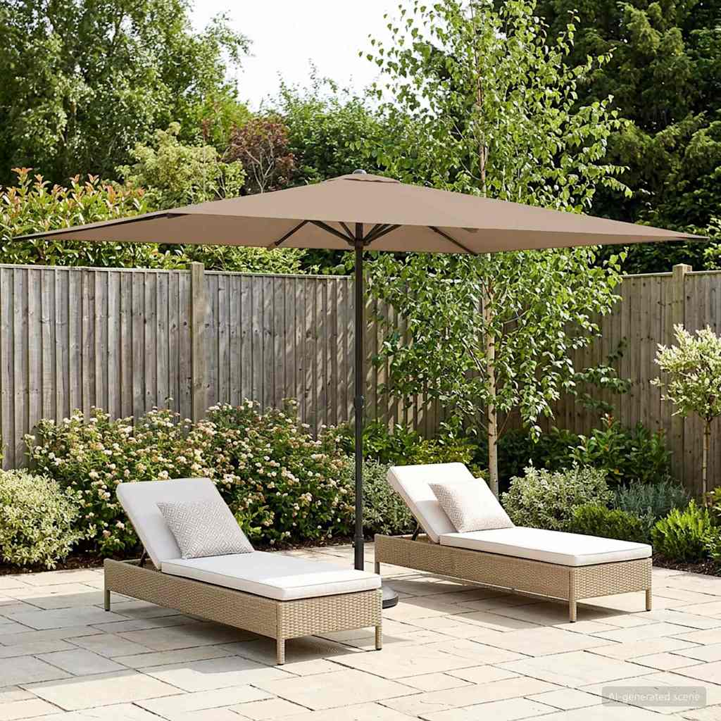 Dārza Parasols 200 X 300 Cm Poliesters Taisnstūra