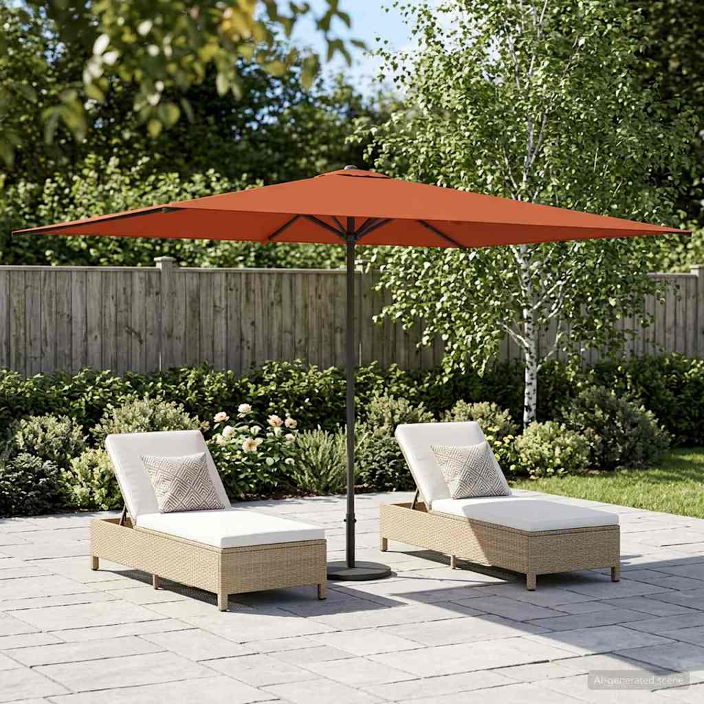 Dārza Parasols 200 X 300 Cm Poliesters Taisnstūra