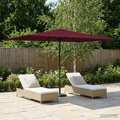 Dārza Parasols 200 X 300 Cm Poliesters Taisnstūra