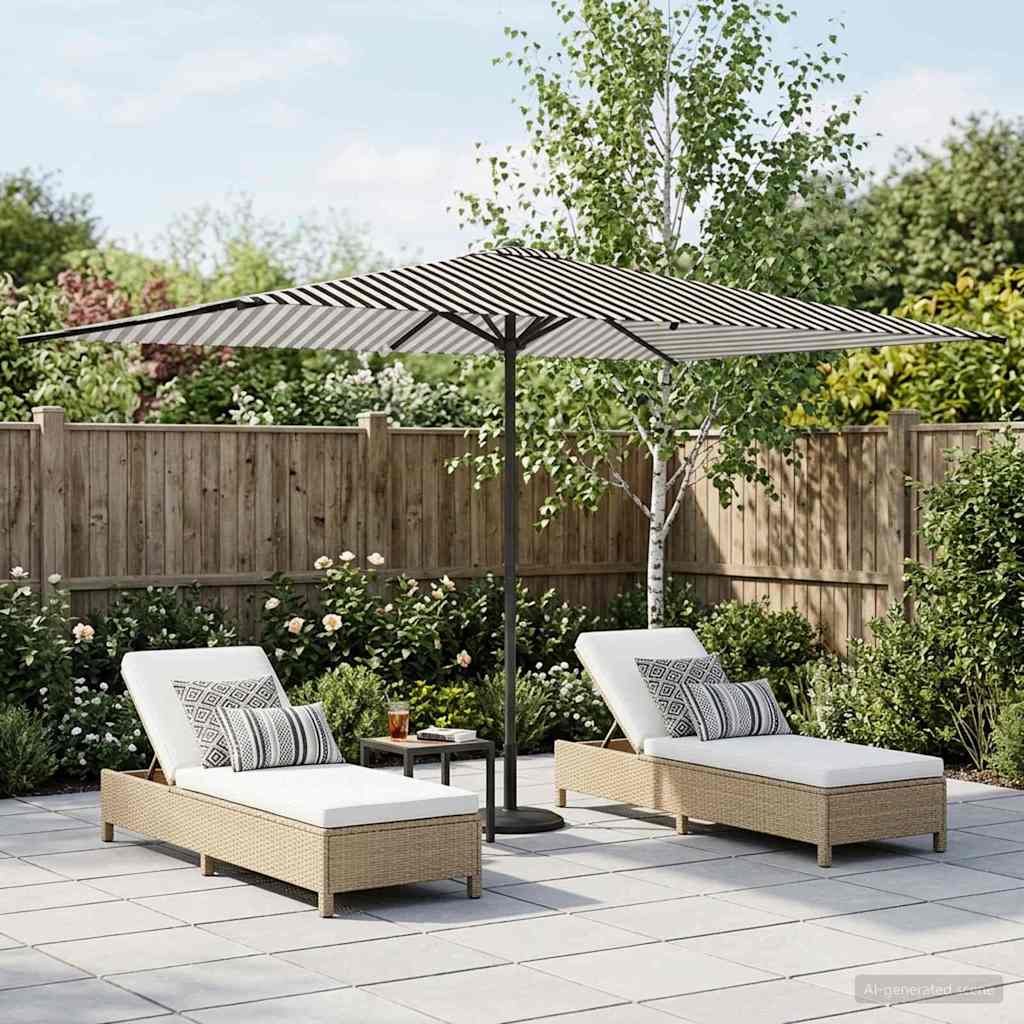 Dārza Parasols 200 X 300 Cm Poliesters Taisnstūra