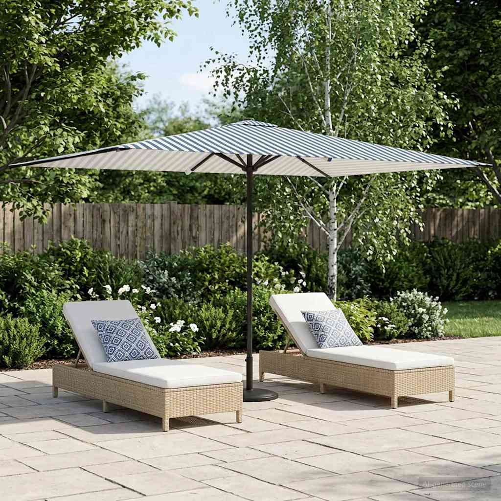 Dārza Parasols 200 X 300 Cm Poliesters Taisnstūra