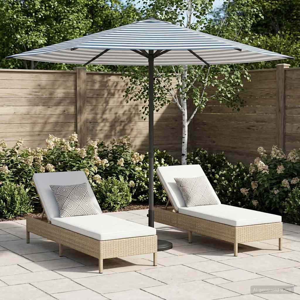 Dārza Parasols 200 X 300 Cm Poliesters Taisnstūra