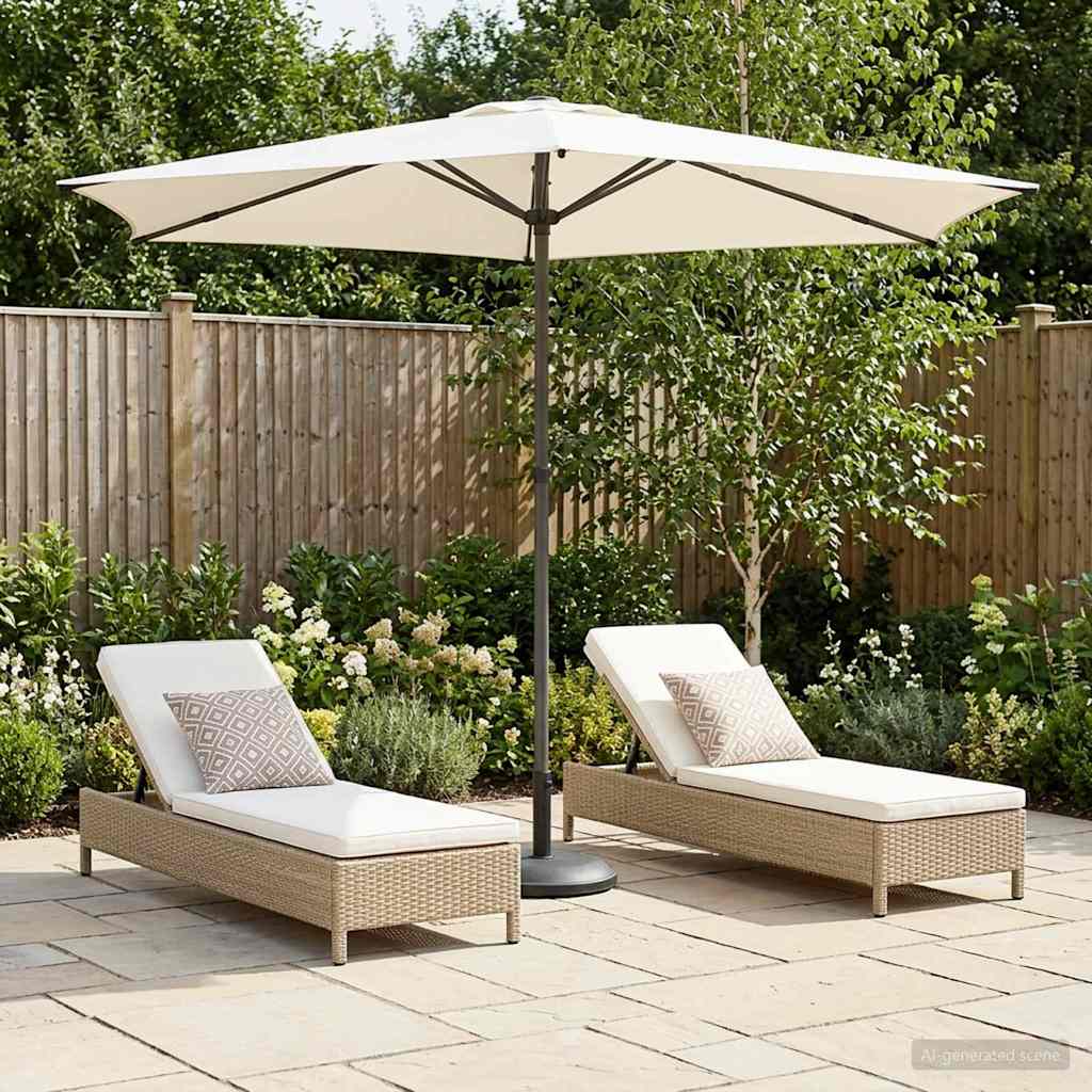 Dārza Parasols 200 X 300 Cm Poliesters Taisnstūra