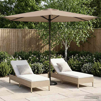 Dārza Parasols 200 X 300 Cm Poliesters Taisnstūra