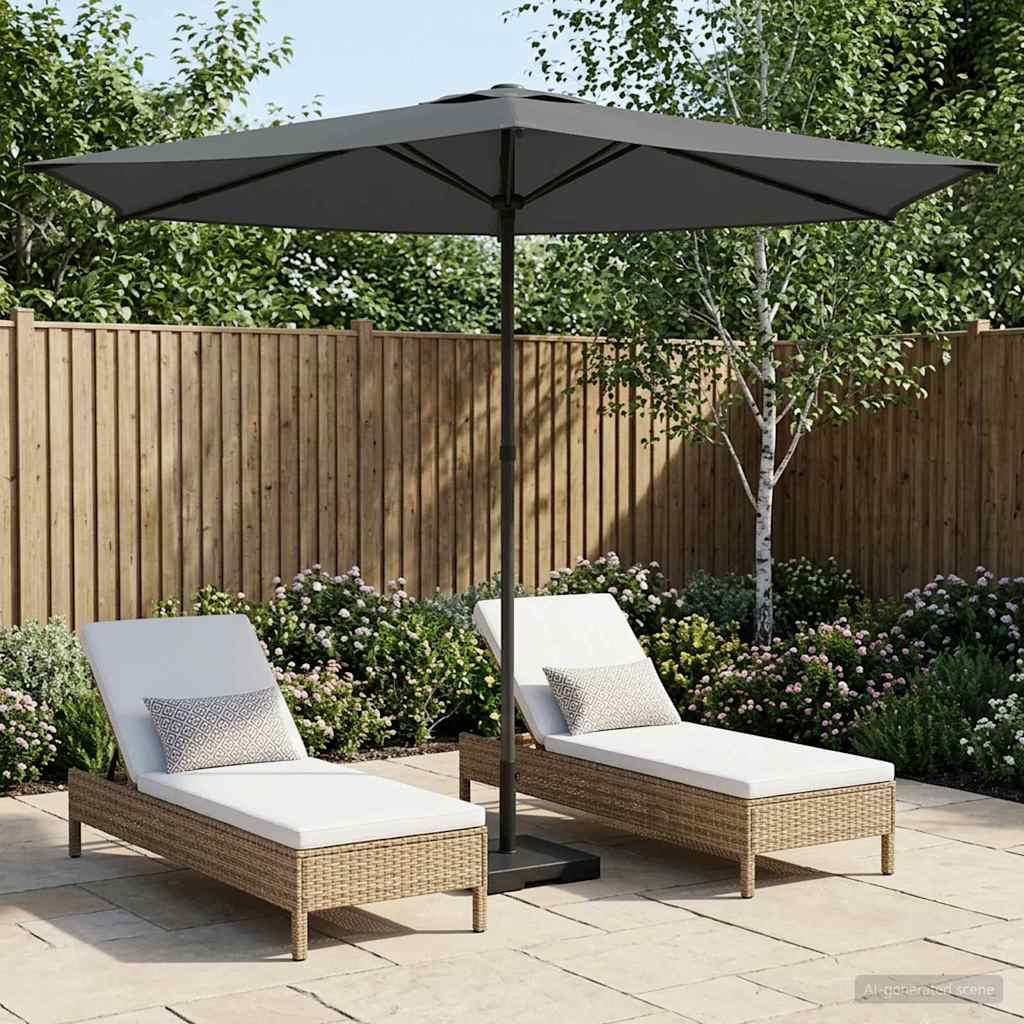 Dārza Parasols 200 X 300 Cm Poliesters Taisnstūra