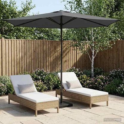Dārza Parasols 200 X 300 Cm Poliesters Taisnstūra