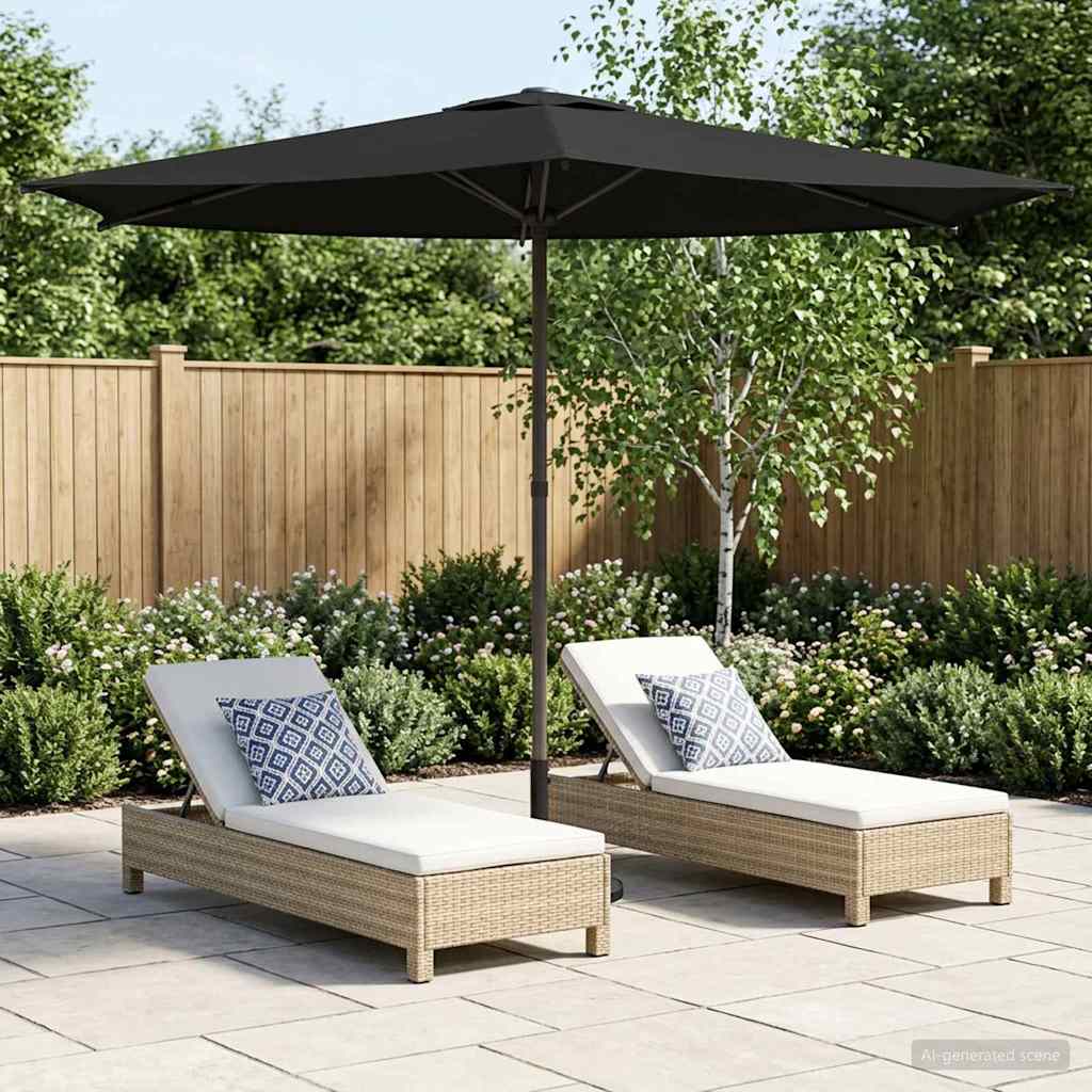 Dārza Parasols 200 X 300 Cm Poliesters Taisnstūra
