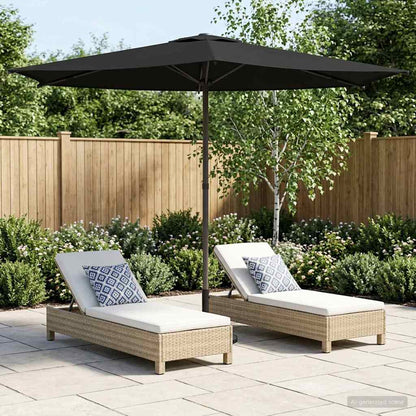 Dārza Parasols 200 X 300 Cm Poliesters Taisnstūra
