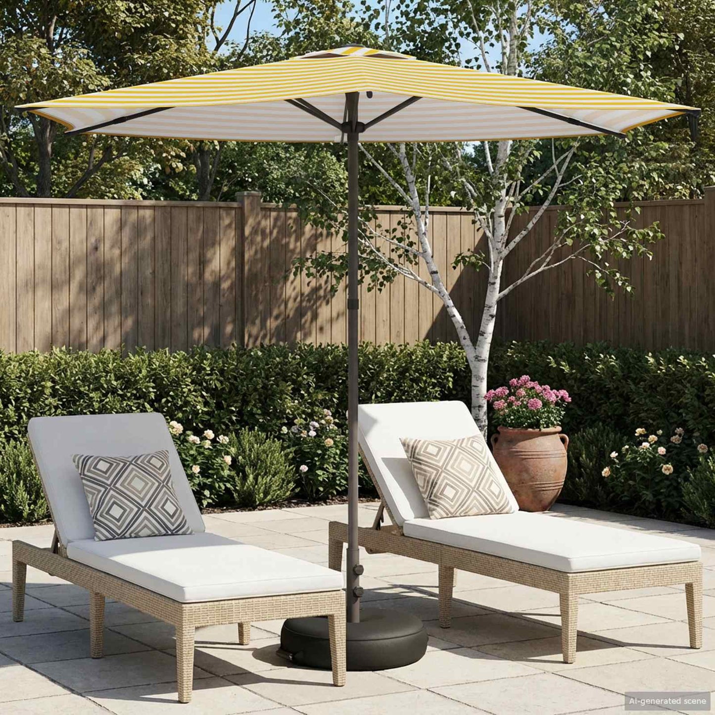 Dārza Parasols 200 X 300 Cm Poliesters Taisnstūra