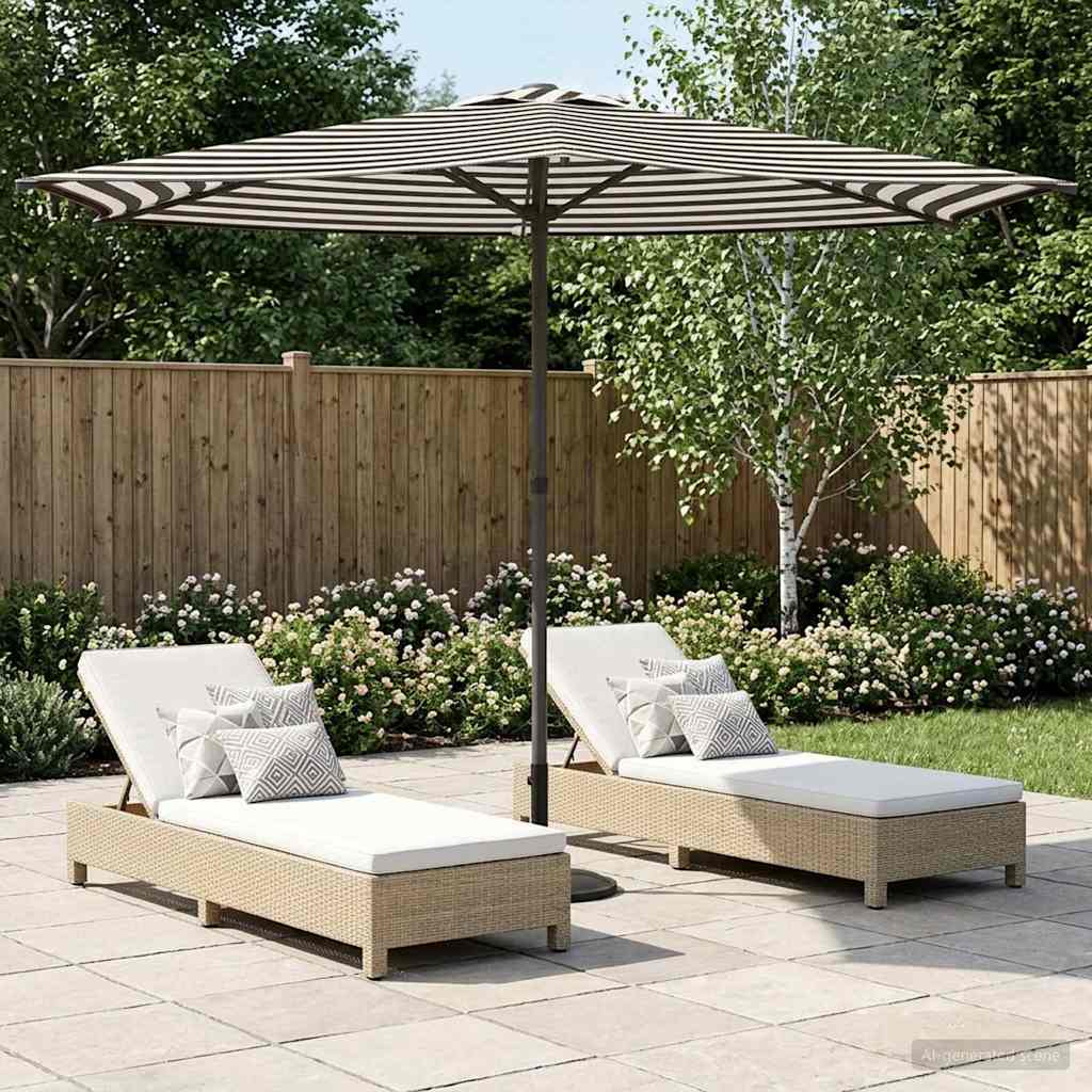 Dārza Parasols 200 X 300 Cm Poliesters Taisnstūra